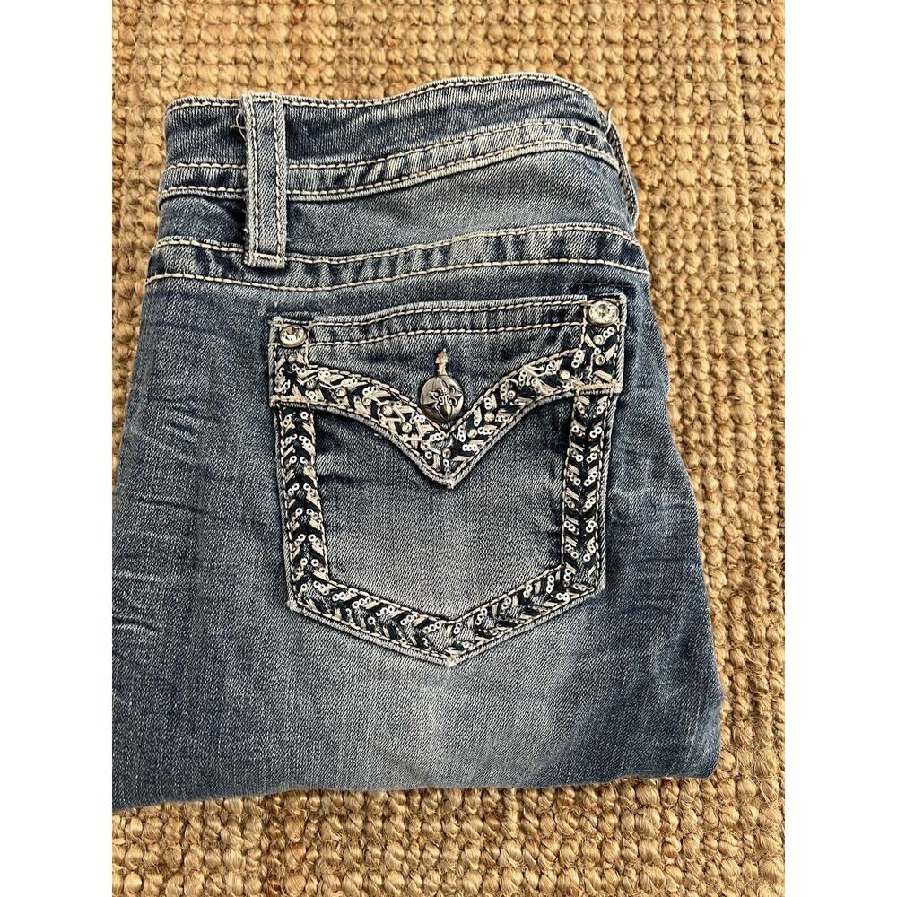 Miss Me Jeans Women’s Size 30 Bling Embellishments Denim Jeans Chloe Boot